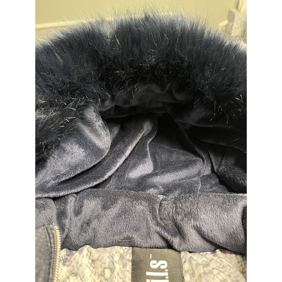 NWT International Details Blue Faux Rim Lined Detachable Hood Jacket Coat Sz 2X - Picture 13 of 15